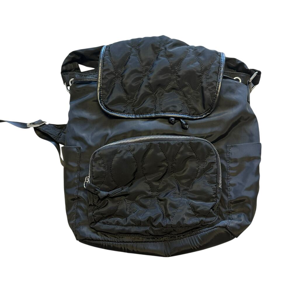 Utility Backpack Purse Black Bag Travel Work Casual Walking Gym Vacation Daily
